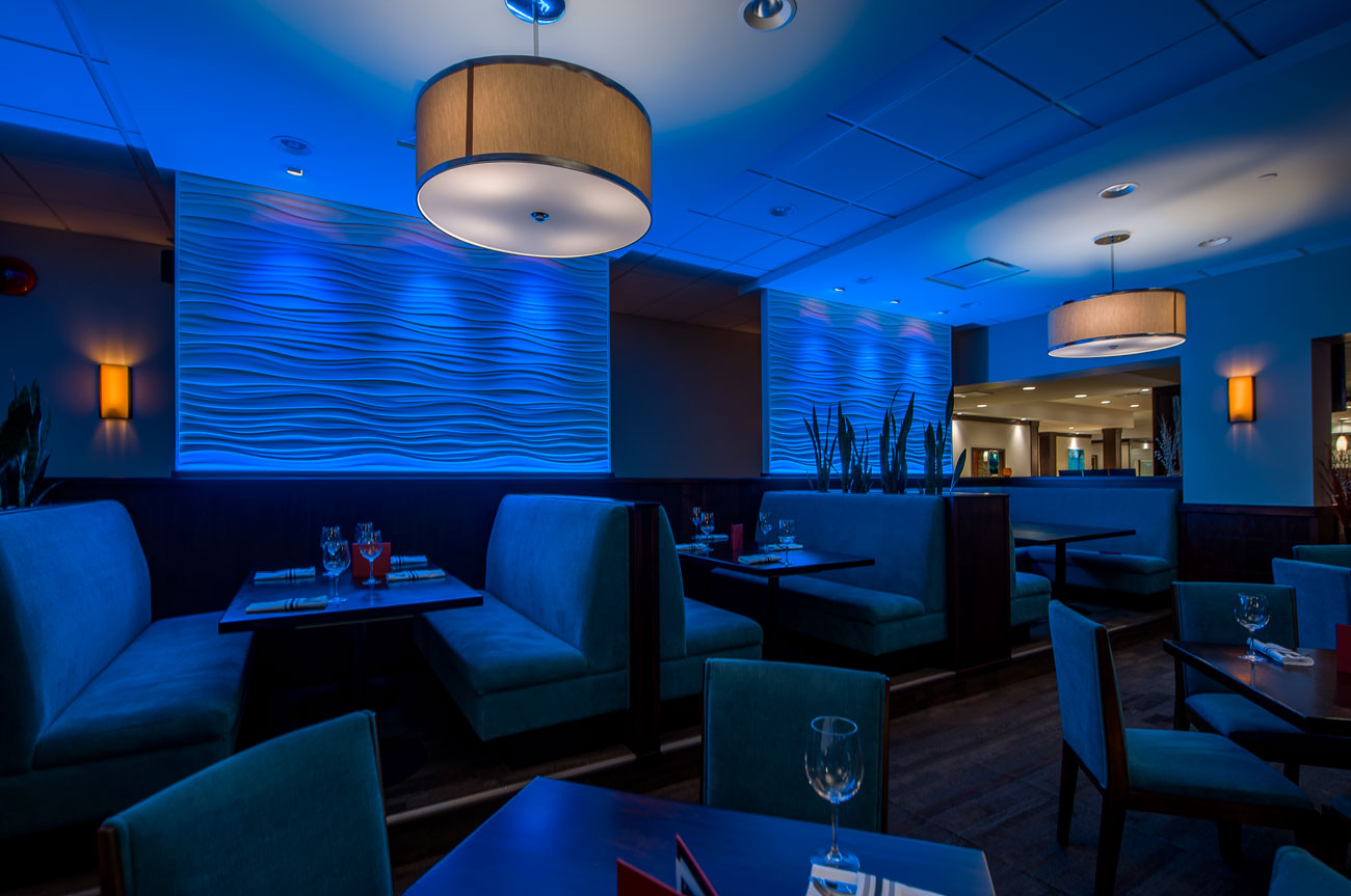 Blue Restaurant interior.