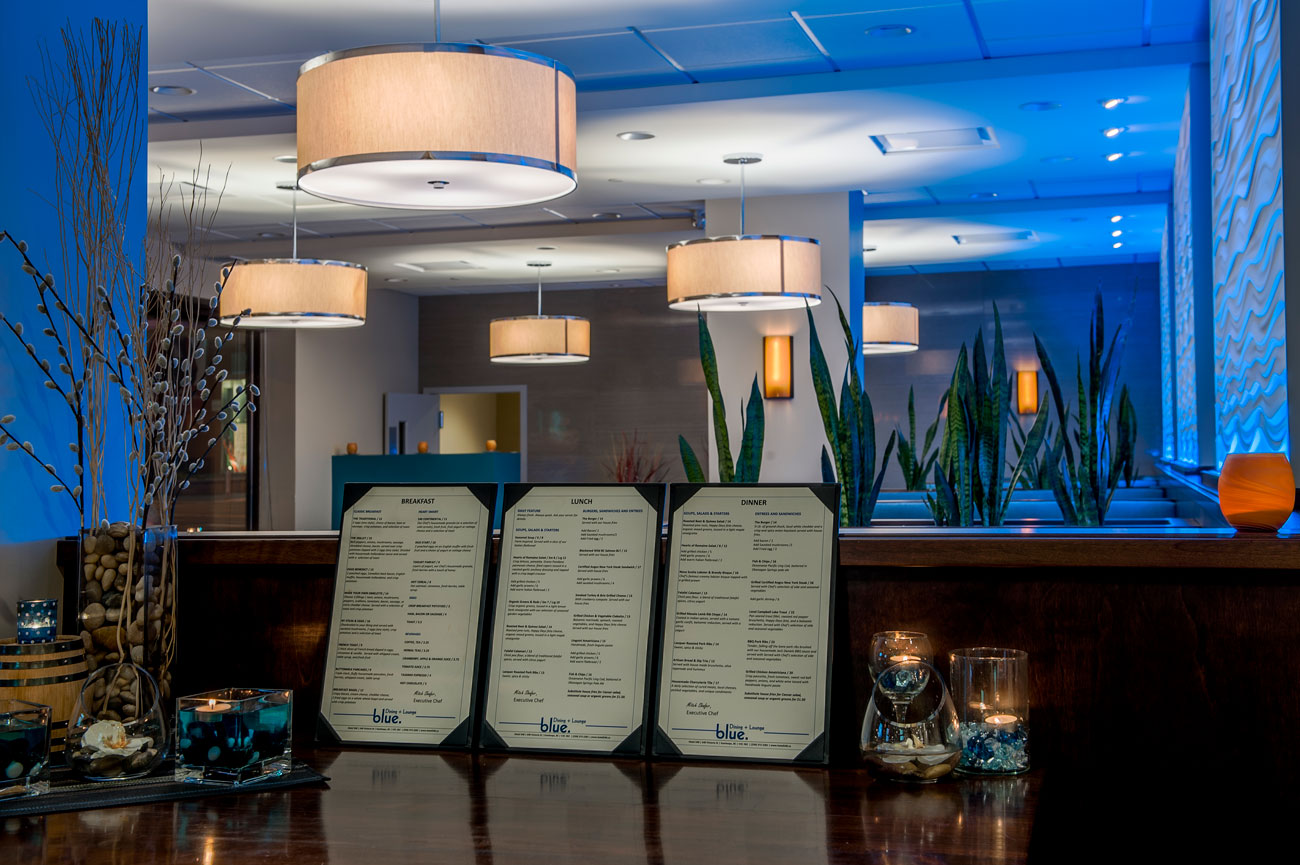 Blue Restaurant interior.